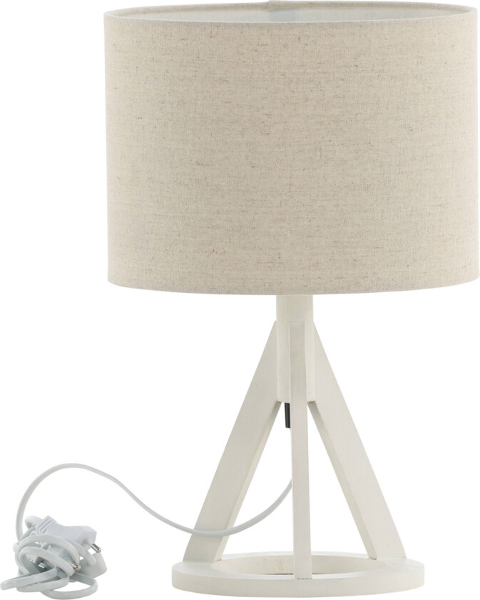 Kona bordlampe - Beige/Hvit