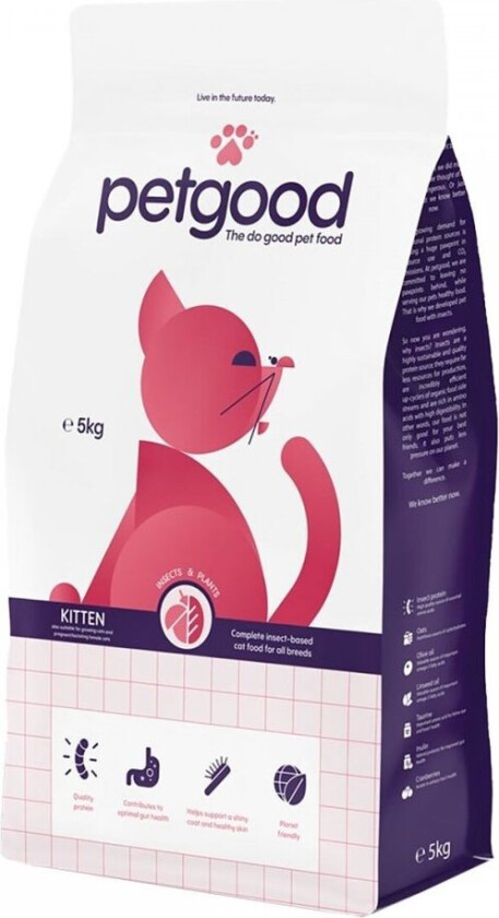 Petgood Kitten Insektsfôr (5 kg)