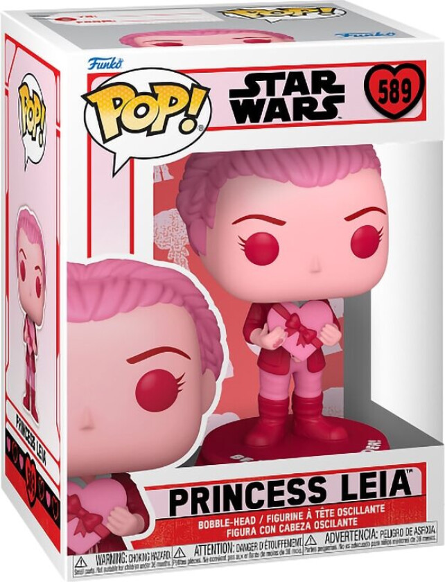 Pop! Vinyl Star Wars Valentines S3 Leia figur