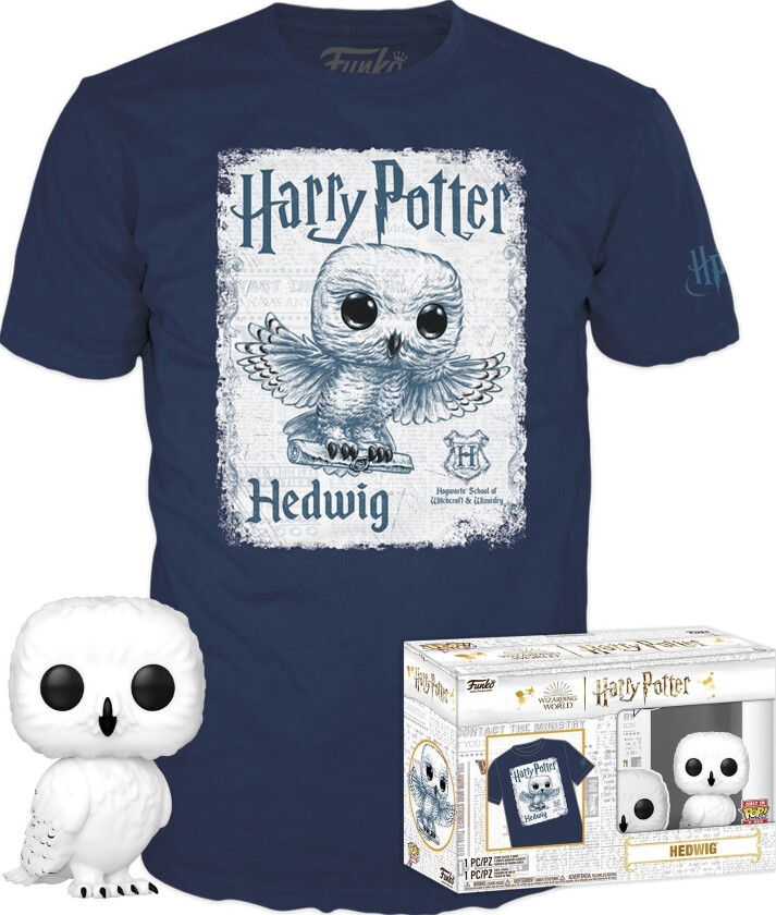 Harry Potter actionfigur & T-skjorte sett (Hedwig)