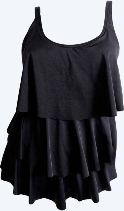 badedrakt med skjørt til damer - 9500s - Svart