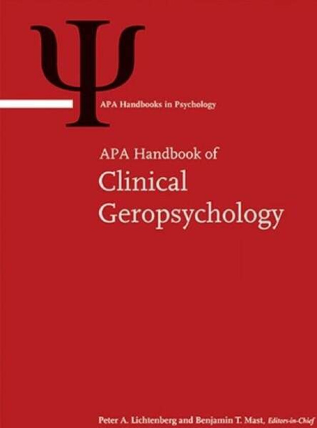 Apa Handbook Of Clinical Geropsychology