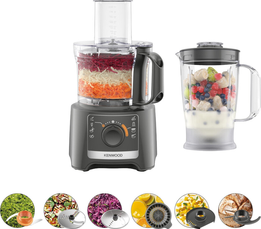 MultiPro Compact foodprosessor 0W22010114 (slate grey)
