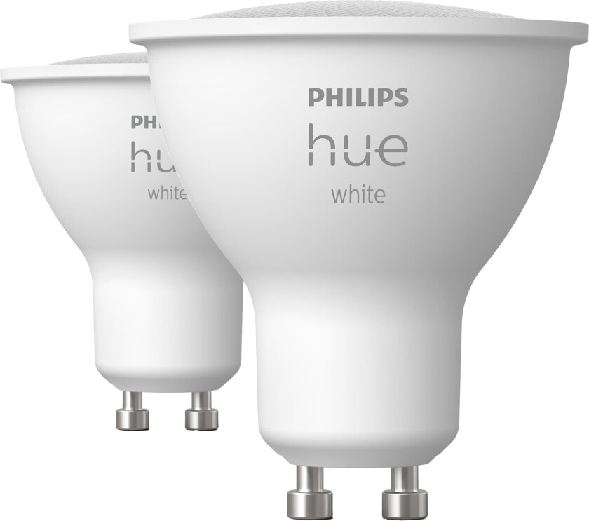 Bilde av Philips Hue LED-lyspære GU10 4,2W (2-pakning)