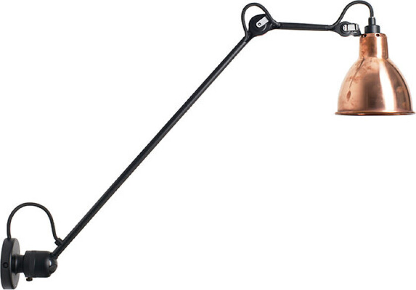 - 304L60 Vegglampe Svart/Raw Kobber