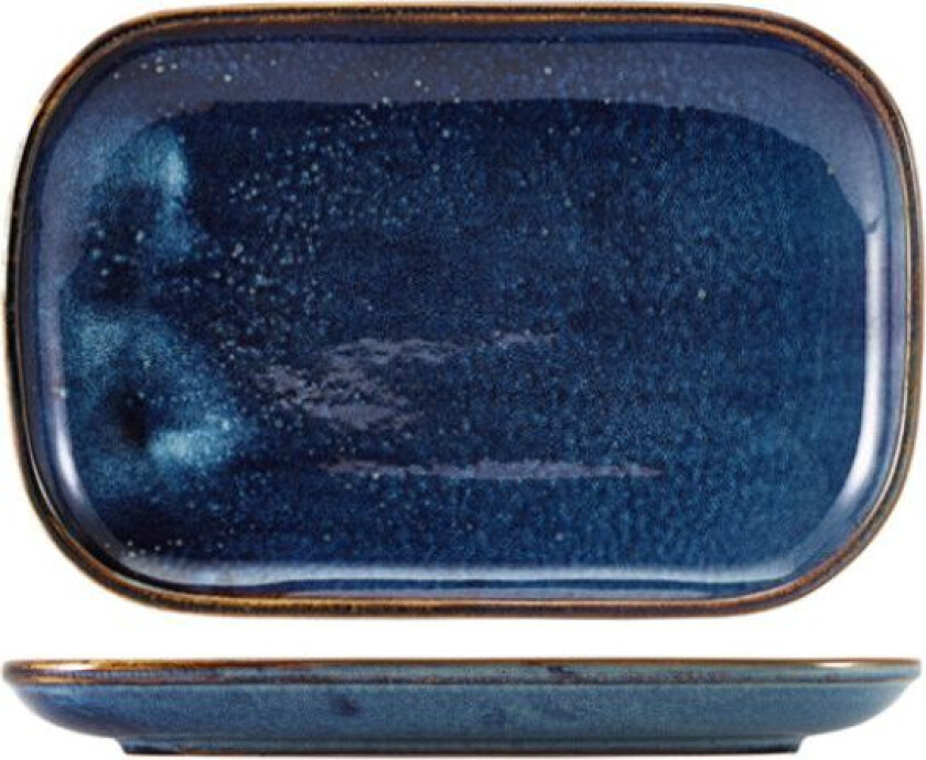 Terra Aqua Blå Rektangulær Tallerken 34,5 x 23,5 Cm Genware