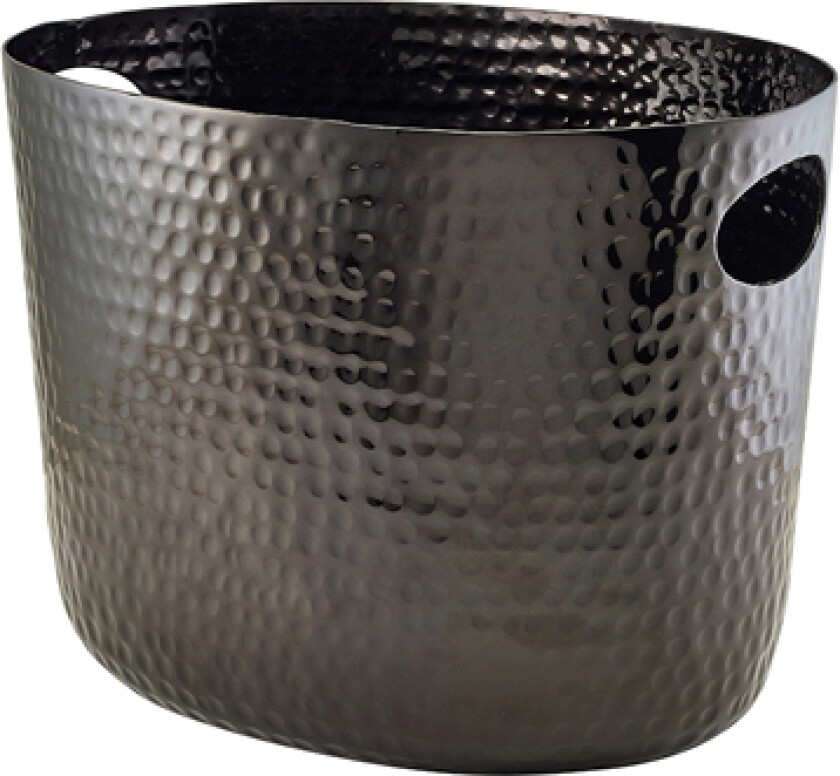 Sort Aluminium Hammered Vin Spand Genware