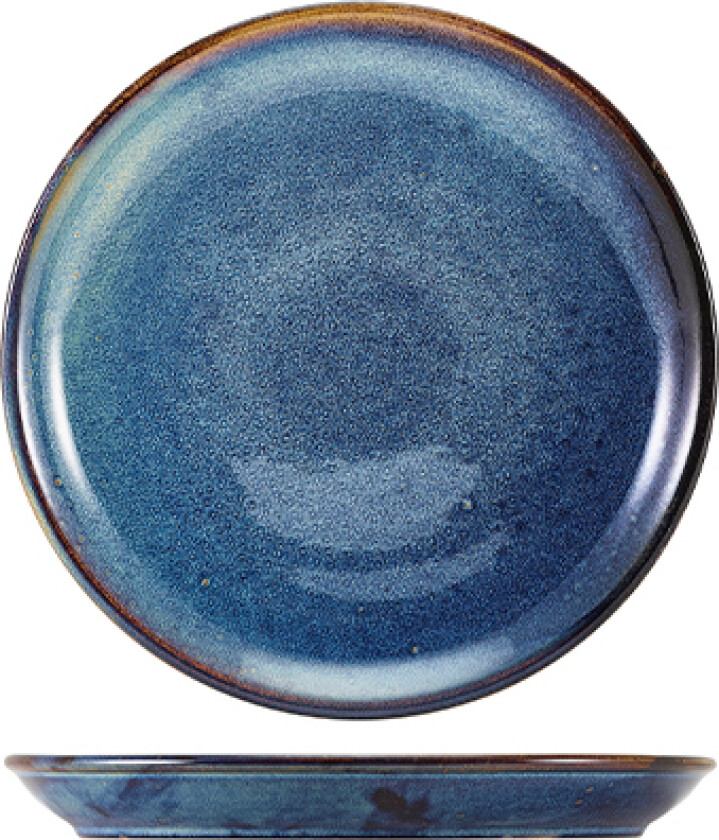 Terra Aqua Blue Coupe Tallerken 19cm Genware