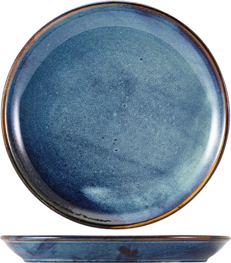 Terra Aqua Blå Coupe Tallerken 30,5 Cm Genware