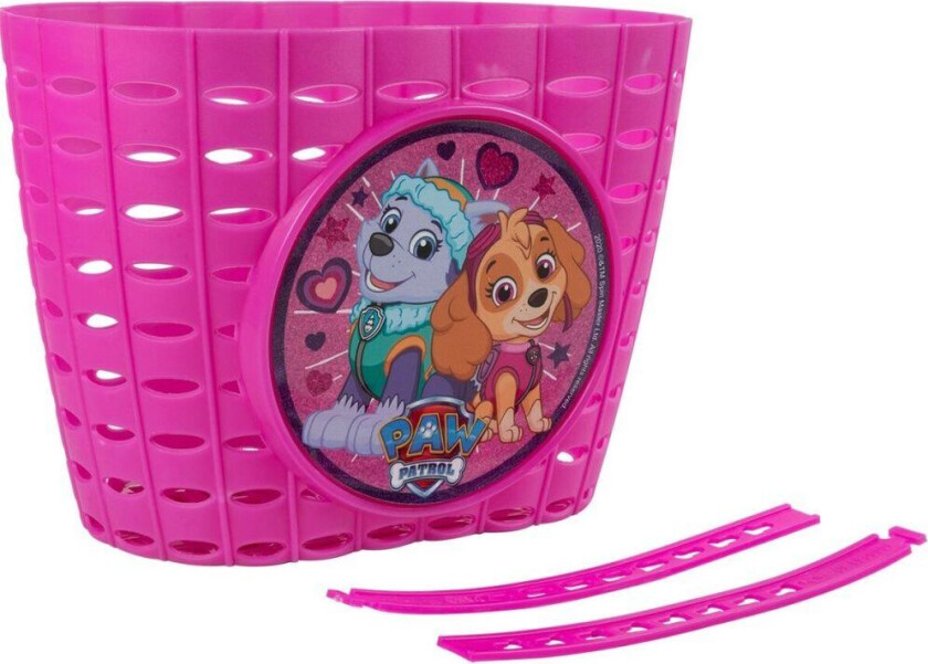Sykkelkurv for barn The Paw Patrol Rosa