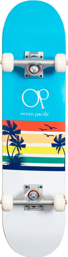 Ocean Pacific Sunset komplett skateboard 7.25tm - blå