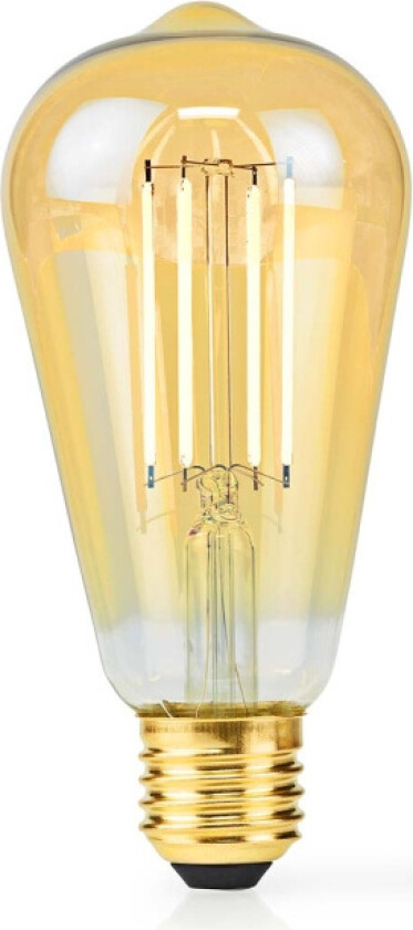 LED lyspære E27 | ST64 | 4.9 W | 470 lm | 2100 K | Dimbar | Extra Warm White | Retro Style | 1 stk