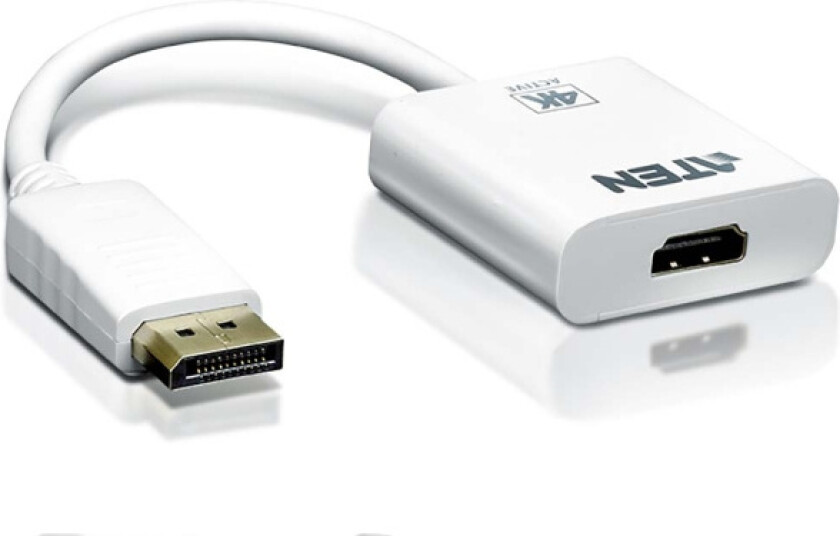 aten Displayport -Kabel DisplayPort Han - HDMI Hun 0.15 m Hvit
