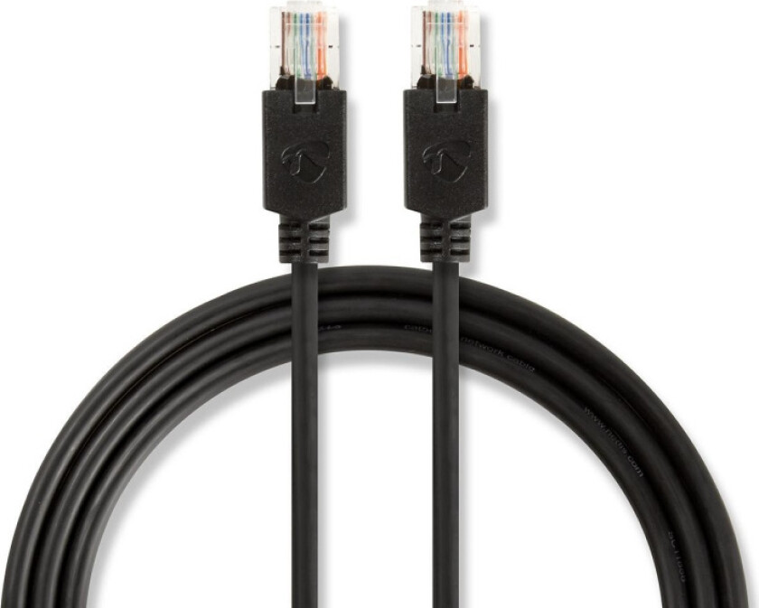 CAT5e nettverkskabel | U/UTP | RJ45 Han | RJ45 Han | 15.0 m | Rund | LSZH | Antrasitt | Vindus boks