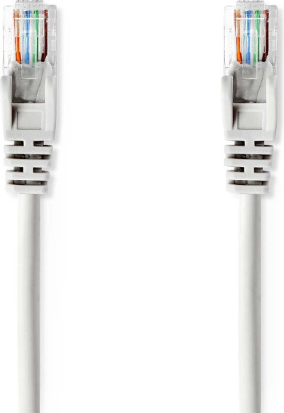 CAT5e nettverkskabel | U/UTP | RJ45 Han | RJ45 Han | 2.00 m | Rund | PVC | Grå | Plastpose