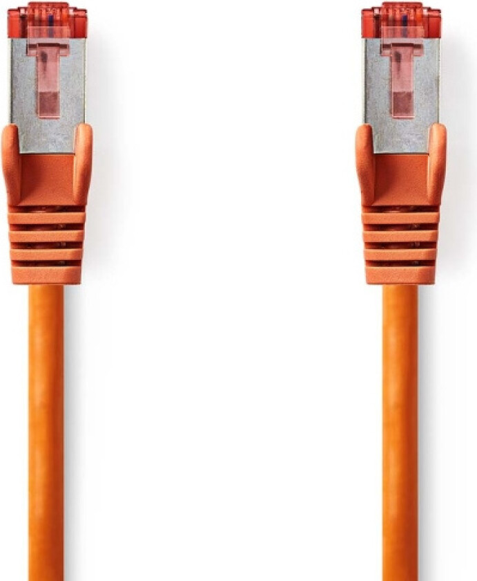 Bilde av CAT6 Nettverkskabel | RJ45 Han | RJ45 Han | S/FTP | 1.00 m | Rund | LSZH | Oransje | Label