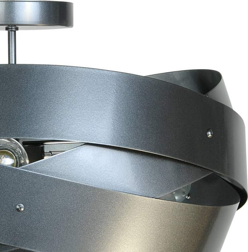 Tornado taklampe, antrasitt, Ø 50 cm