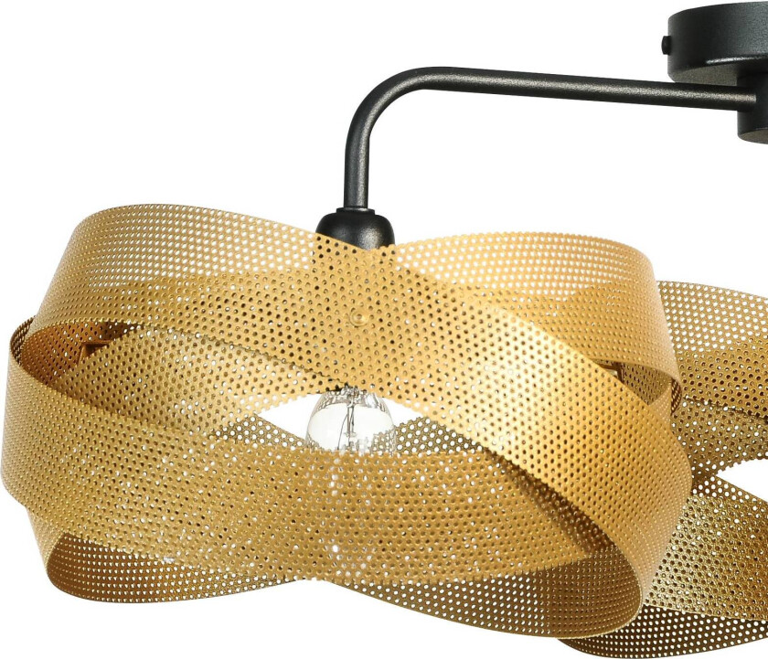 taklampe Tornado, gullfarget, 3-lys