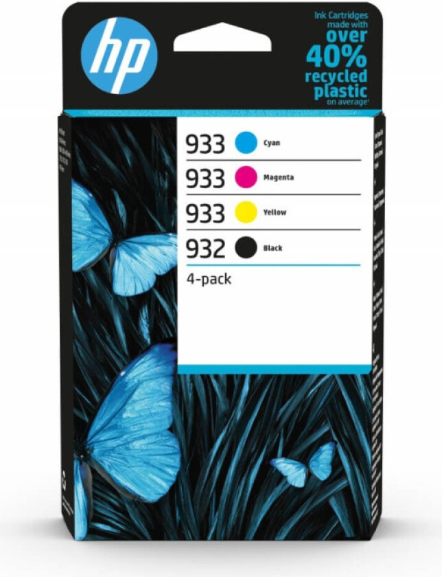 932 black / 933 CMY Original Inks 4-pack