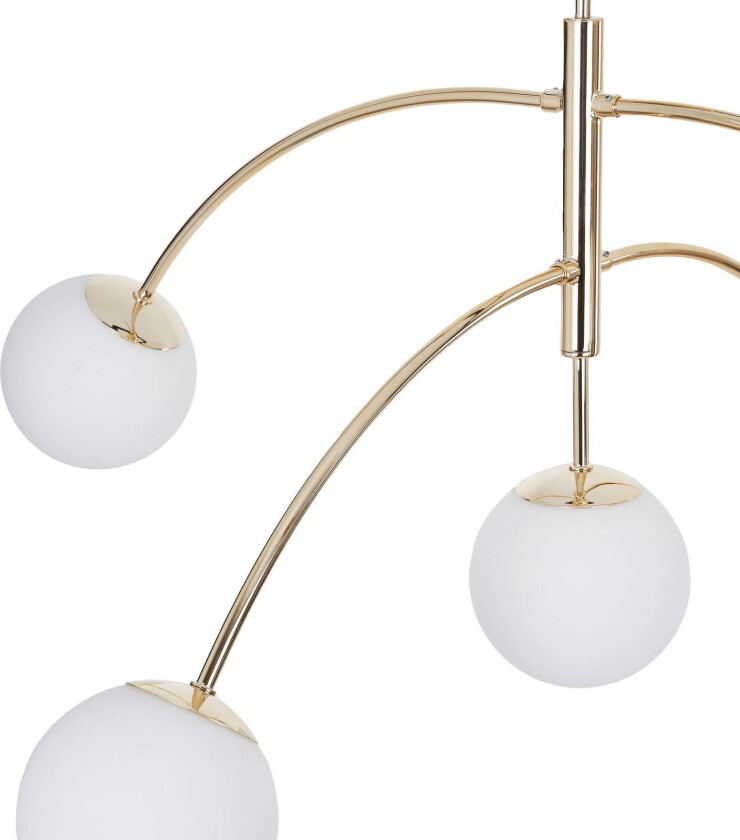 taklampe Karda, gullfarget, 5-flammig