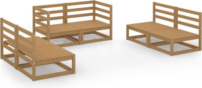 Hagesofagruppe 6 deler honningbrun heltre furu