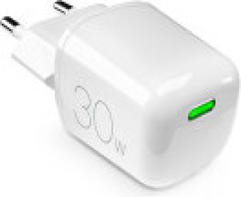 PURO MiniPro Vegglader GaN - Vegglader 1 x USB-C 30W PD