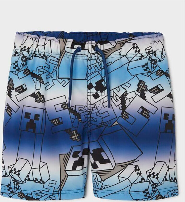 Name It Muxin Minecraft Badeshorts Blå 140