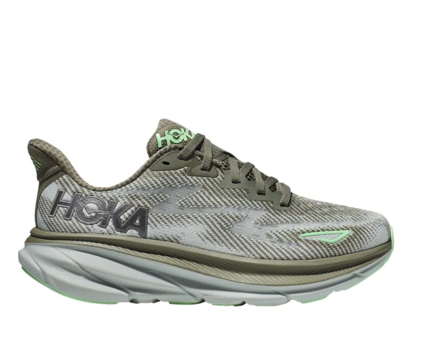 Hoka W Clifton 9 Sko Oliven  female 37 1/3