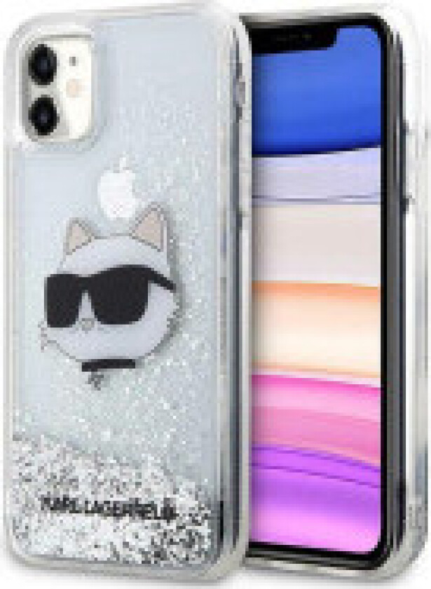 Karl Lagerfeld Liquid Glitter NFT Choupette Head - Deksel til iPhone 11