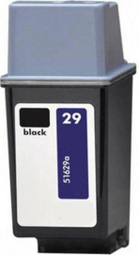 29 BK blekkpatron - 51629A Kompatibel - Svart 40 ml