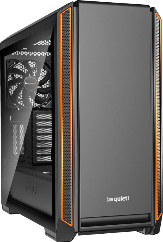Silent Base 601 TG - Black&Orange - Kabinett - Miditower - Oransje