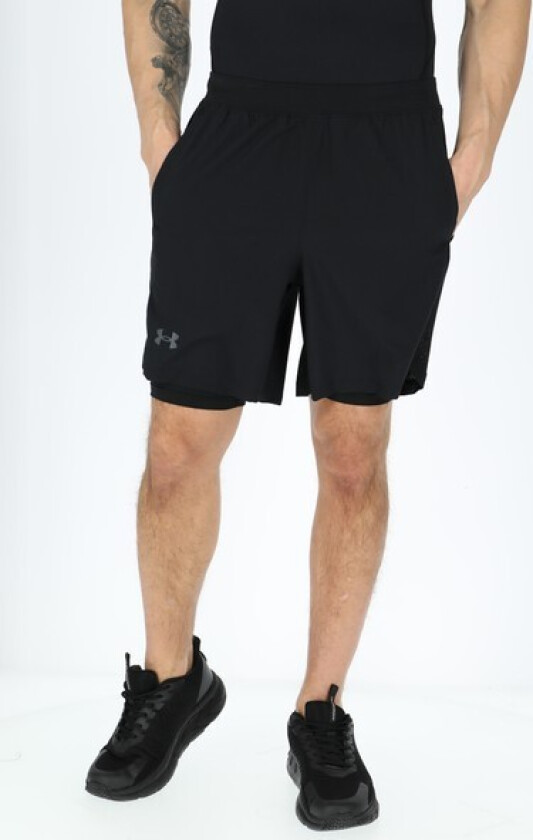 Ua Launch 7'' 2-In-1 Short, Black, M,  Treningsshorts