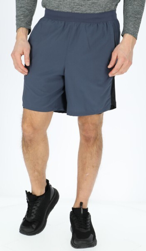 Ua Launch 7'' 2-In-1 Short, Downpour Gray, M, Treningsshorts