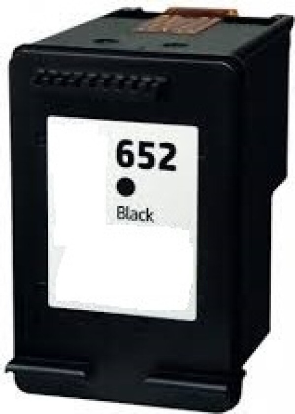 652 XL blekkpatron - F6V25A kompatibel - Svart 18 ml