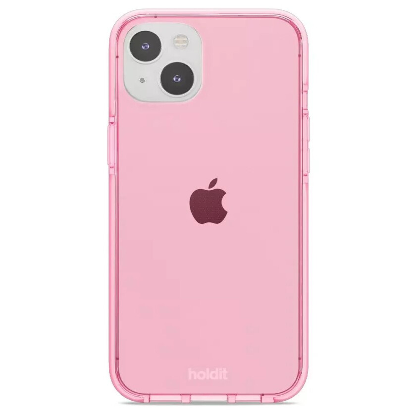 Holdit iPhone 14 Plus Seethru Deksel - Bright Pink