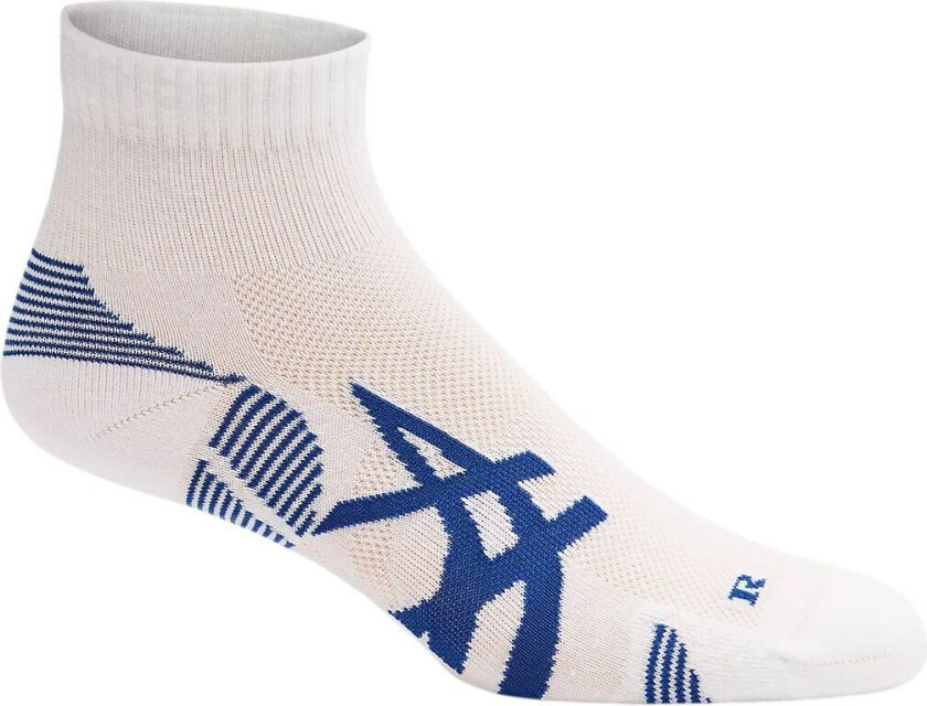 Asics 2Ppk Cushion Run Quarter Sock, løpesokker unisex BRILLIANT WHITE/ASIC