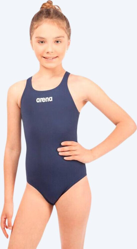 badedrakt til jenter - Solid Swim Pro - Mørkeblå