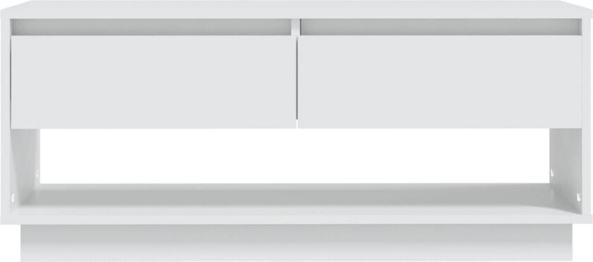 TV-benk hvit 102x41x44 cm sponplate