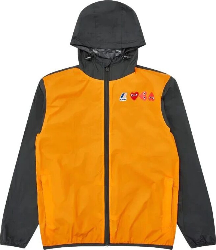 Comme Des Garcons Play K-Way Zip Jacket Jakke Oransje  female L