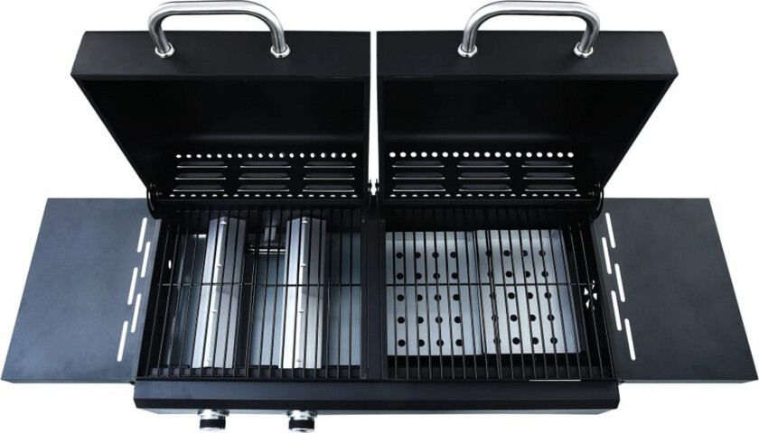 Kombigrill gass og kull med 3 brennere