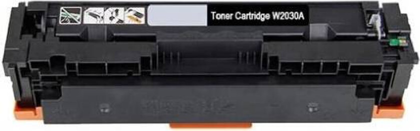 415A BK Toner - W2030A kompatibel - Svart 2400 sider