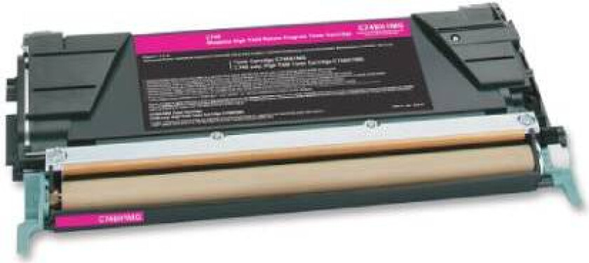 C746/C748 M Toner - C746A1MG kompatibel - Magenta 7000 sider