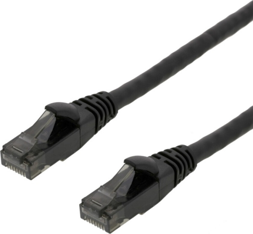 High Flexible U/UTP Cat.6 patch cable, 24AWG, TPE, 5m, Black