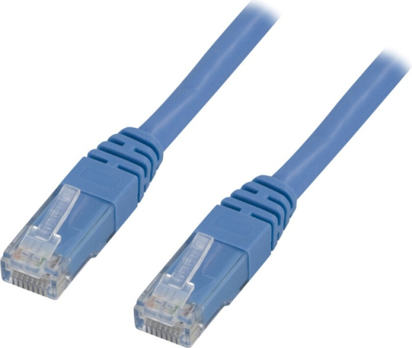 UTP Cat6 patchkabel LSZH, 0,75m, blå