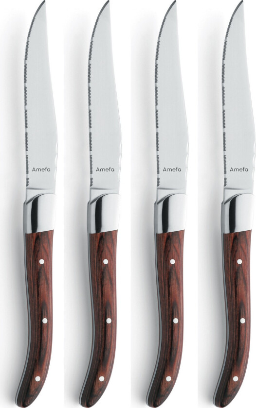 Bilde av Royal Steak 2520 - 4-pcs Steak knife set brown in wooden box