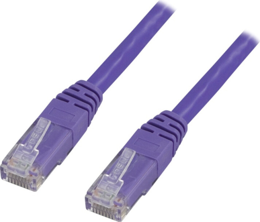 UTP Cat6 patchkabel, LSZH, 10m, lilla