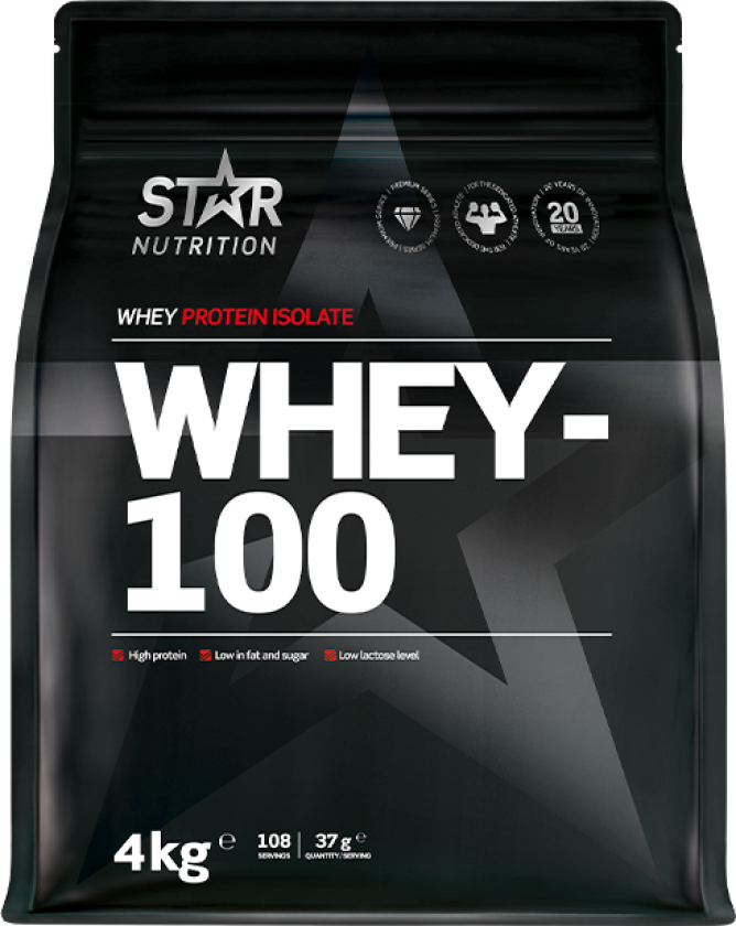 Whey-100 Myseprotein 4 kg