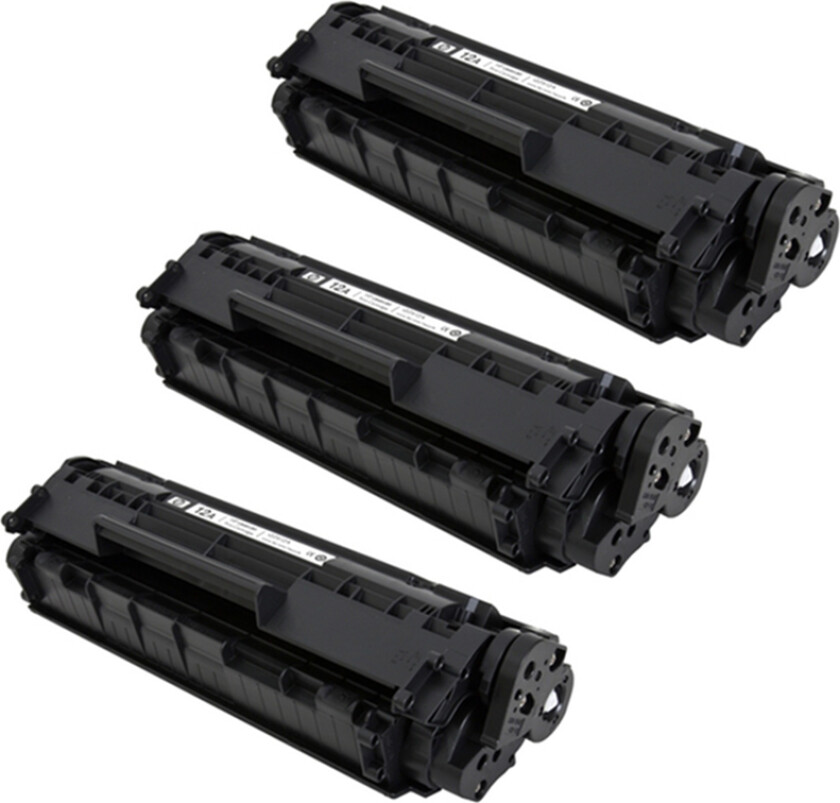 12A BK combo pack 3 stk Toner - Q2612A Kompatibel - Svart 6000 sider