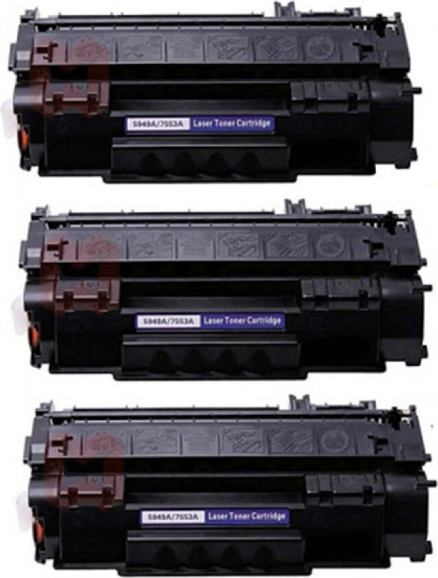 49A / 53A BK combo pack 3 stk Toner - Kompatibel - Svart 7500 sider