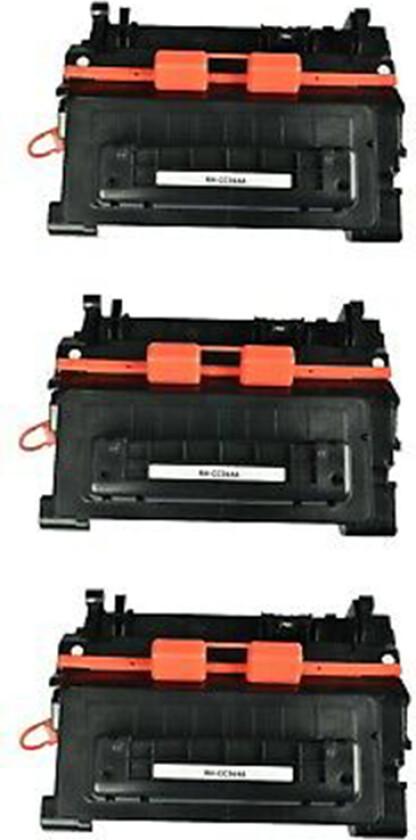 64A XL BK kombinasjonspakke 3 stk toner - CC364X kompatibel - svart 72000 sider